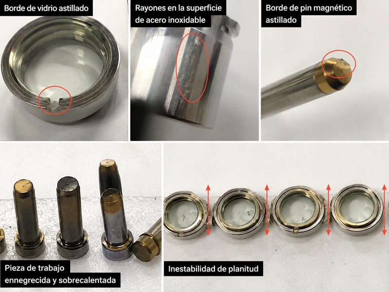 Micro magnetic connector grinding