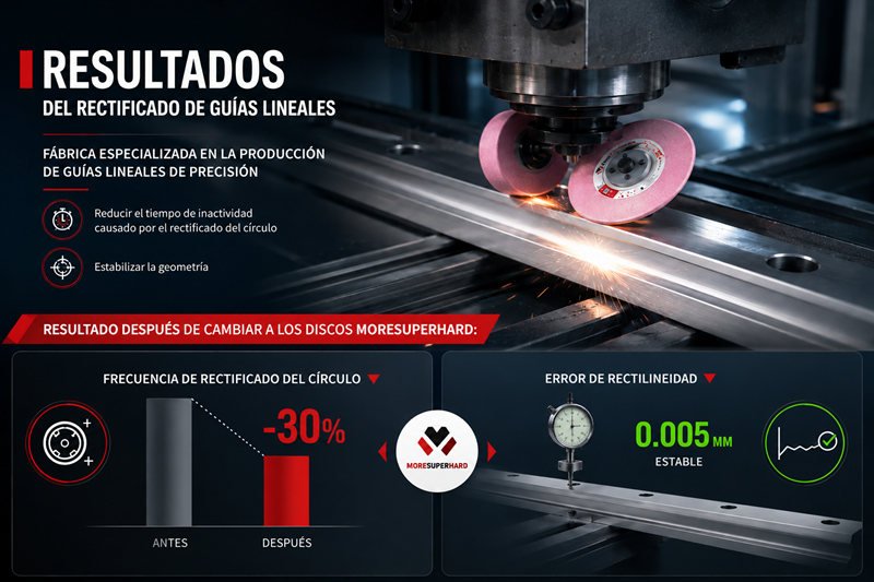 ruedas abrasivas para guías
